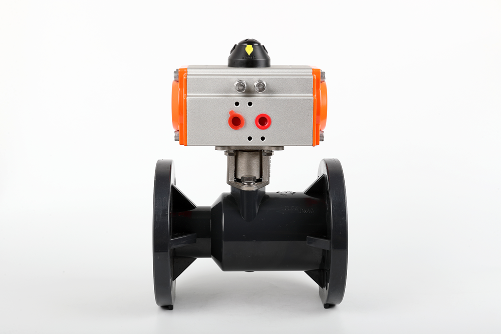 金城江气动法兰一体球阀